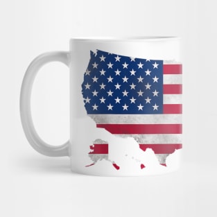 American Flag Red White And Blue Stars And Stripes Mug